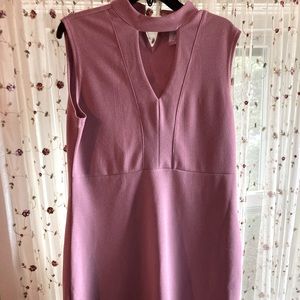 Mauve peep hole form fitting dress
